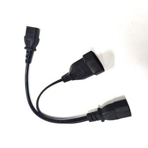 30Cm 0. 75mm2 C14 Để C13 2Pin EU Cắm Power Splitter Y-Cable Cho Máy Tính Máy Chủ & Thiết Bị Văn Phòng Điện Mở Rộng - Product Image 1