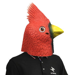 Cosplay Bán Buôn Thực Tế Halloween Cao Su Mặt Nạ Động Vật Tùy Chỉnh Cosplay Đảng Khá Hồng Y Mặt Nạ Cao Su - Product Image 1