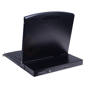Rack-Mounted 19'' <strong>4</strong>-<strong>Port</strong> CAT5 <strong>KVM</strong> <strong>Switch</strong> With LCD Monitor - Product Image 1