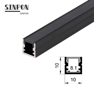 Trung Quốc Chuyên Nghiệp Customized Đen Anodized Tuyến Tính Kênh Led Alu Nhôm Đùn Nhà Ở Hồ Sơ Cho Dải Ánh Sáng - Product Image 2