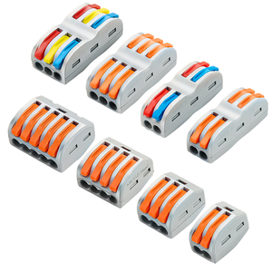 Đa Chức Năng 10A Nhanh Chóng Khối Thiết Bị Đầu Cuối Push-Loại Dây Nối Đồng ABS Plug-Trong Dây Docking Downlight Kết Nối Nhanh Chóng - Product Image 1