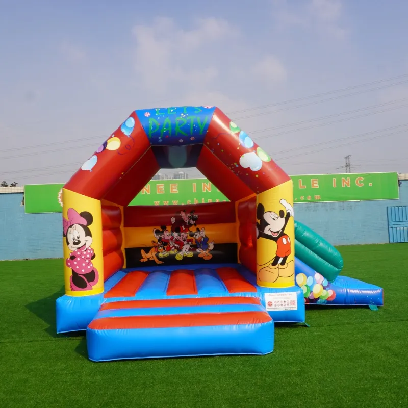 T2-3489 inflable para exteriores, Mickey y Minnie