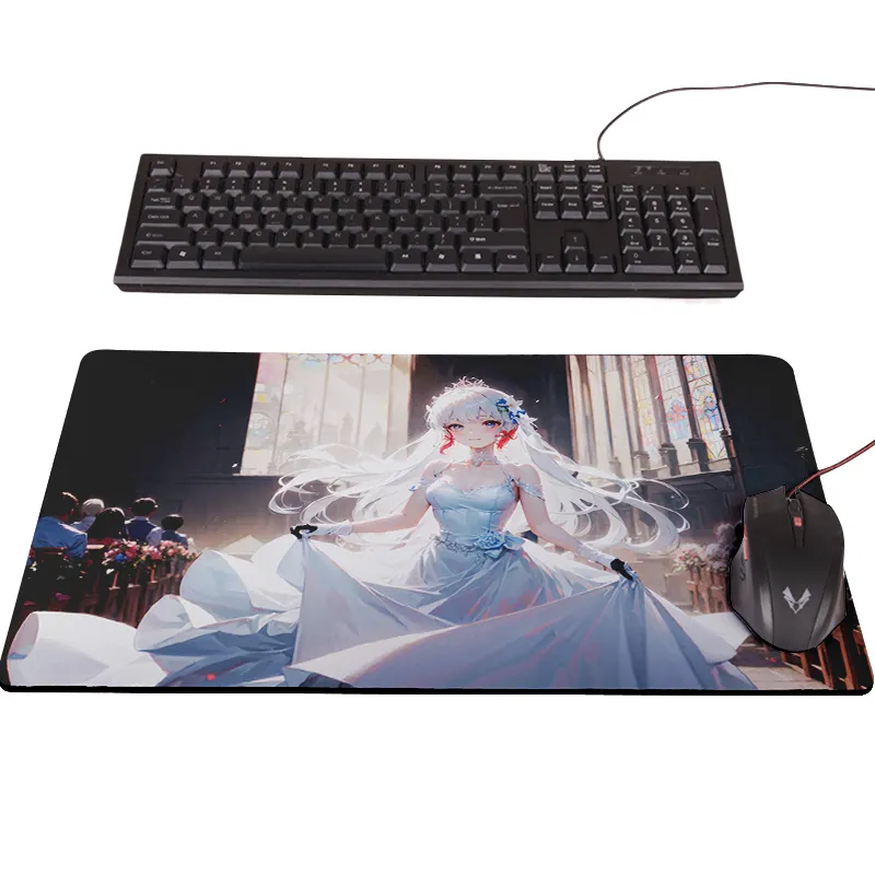 Tapis de souris Dropshipping personnalisé OEM ODM Gaming Cartoon Genshin Impact Demon Slayer Gundam League of Legends