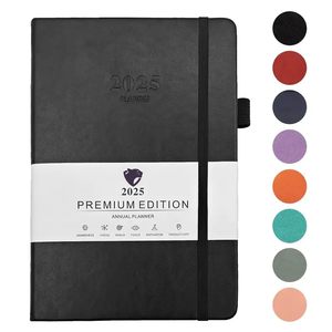 Cuaderno creativo de tapa dura de cuero Pu de tamaño A5 personalizable colorido cubierta de Bloc de notas impermeable con logotipo personalizado - Product Image 1