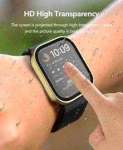 Waterproof PC Smart Watch Cases with Glass Cover 44mm-40mm Sizes Series 9-<strong>4</strong> Accessories for <strong>Apple</strong> Watch Models 8 7 6 5 <strong>4</strong> <strong>SE</strong> - Product Image 5