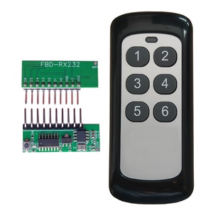 6-Channel Smart <strong>Remote</strong> <strong>Control</strong> Decoding Module High-Level Signal <strong>Output</strong> 433 Learning Code Electronic Receiver 12V PCB Plastic - Product Image 5