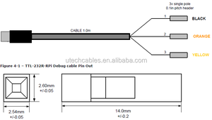 Yüksek kalite özel Ftdi 232 Usb Ttl seri kablo arduino için
