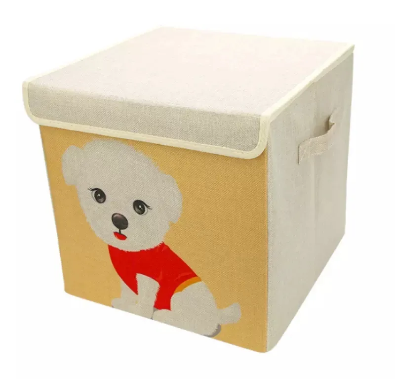 Benutzer definierte Stoff gewebte Korb Würfel Design Aufbewahrung sbox Faltbare Home Organizer Baby Kinderzimmer Kinderspiel zeug Kleinigkeiten Behälter