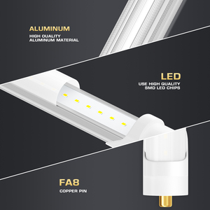 หลอดไฟ LED 8ฟุต40W 6000K T8พินเดี่ยว FA8หลอด LED 8FT บัลลาสต์บายพาสสำหรับ T10 T8 F96T12หลอดฟลูออเรสเซนต์ - Product Image 4
