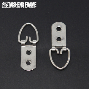 H0909 TS-K009 Metal Picture Photo <strong>Frame</strong> Hanger <strong>Hook</strong> With D- Ring Two Holes Triangle Hanger <strong>Frame</strong> <strong>Making</strong> Machine - Product Image 4