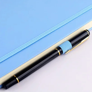 Páginas personalizables A5 Diario Costura Encuadernación Libro de notas de negocios con bolígrafo Diario Cuaderno de tapa dura de cuero Pu para regalo - Product Image 5
