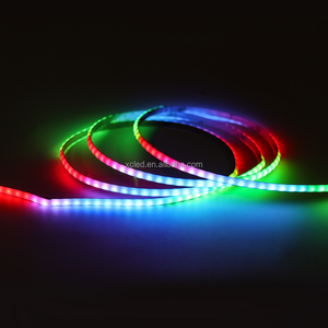 Тонкий 5 мм Радужный цвет мечты смарт-RGB гибкий COB светодиодные полосы DC 5 В 160 светодиод RGBIC адресуемые полосы WS2811 PCB контроллер