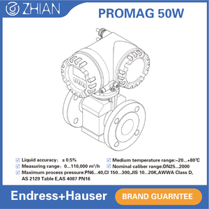 Sensore di flujo elettromagnetico Endress + Hauser Caudalimetro elettromagnetico E H Promag 50 w1f Medidor de flujo electromagnetico - Product Image 2