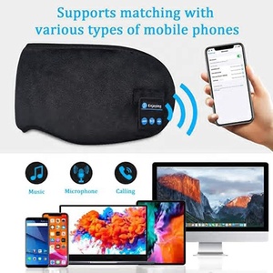 Yeni varış özel etiket yükseltilmiş musirahat 3D Bluetooth erkekler & kadınlar için kulaklıklar ile uyku maskesi - Product Image 2