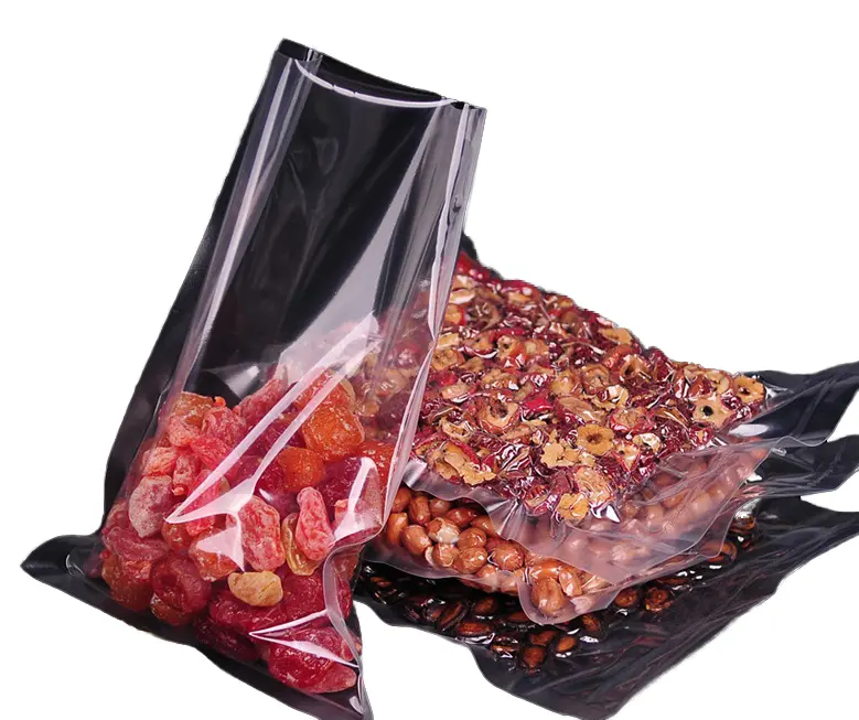 小さな透明な真空食品包装袋5 * 7cmラミネートプラスチックヒートシールマイラー食品真空バッグ小袋