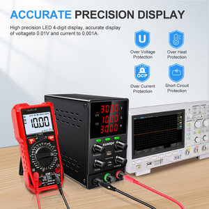 KUAIQU SPS3010S 30V 10A 300W DC alimentatore Encoder con interruttore di uscita USB e funzione OCP/OVP di ricarica rapida di tipo C - Product Image 5