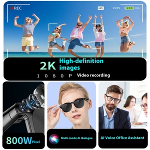 Kamera pintar, kamera pintar dengan perekam Video, Speaker kaca foto Audio nirkabel, kamera penerjemah kacamata pintar nirkabel - Product Image 2