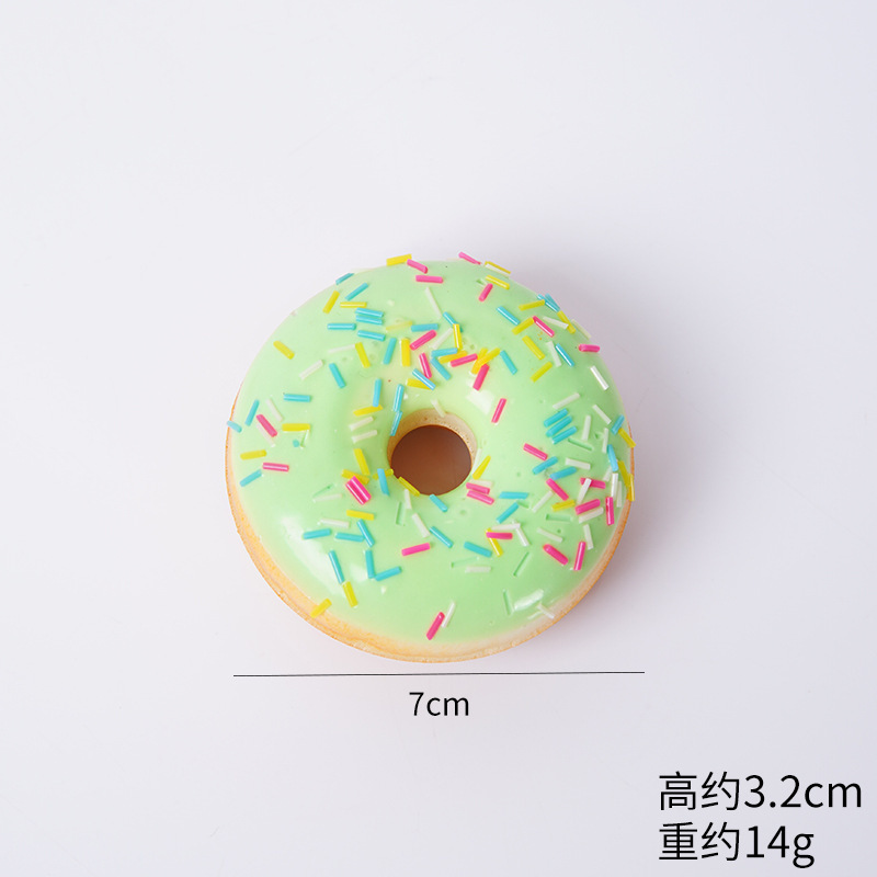 Pin's à sucre vert, version modèle donuts, sans aimants