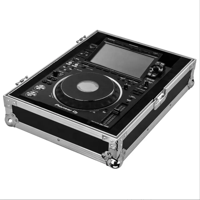 Caixa de voo Pioneer CDJ-3000 madeira compensada de alumínio portátil durável PVC poliéster CDJ 3000 armazenamento leve OEM customizável