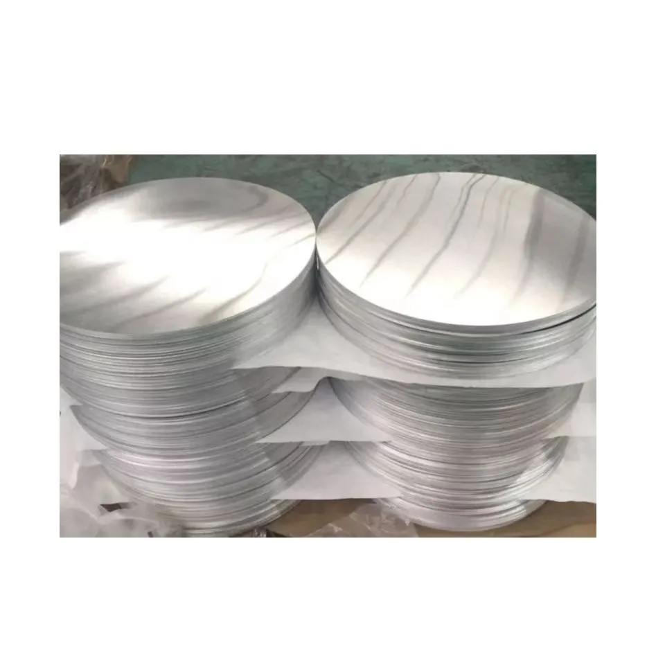 Círculo de alumínio para panelas 1050 1060 para utensílios de cozinha/disco de alumínio/folha redonda de alumínio
