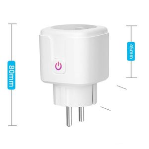 Tuya presa intelligente WiFi 16A EU Plug supporta la presa del Timer del Monitor di alimentazione per il controllo vocale dell'app Tuya Smart Life per Google Home Alexa - Product Image 3