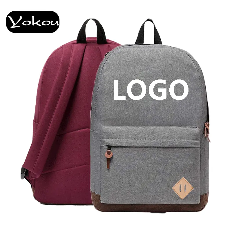 Sac de voyage pour ordinateur portable avec logo personnalisé école de loisirs étanche nouveau design mochilas-juvenil 15.6