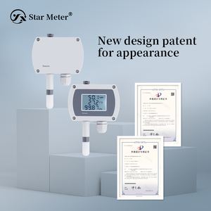 Sensor transmisor de temperatura y humedad OEM montable en riel de presión atmosférica montado en la pared Pantalla LCD - Product Image 3