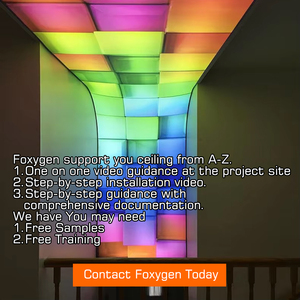 Giá rẻ thấp nhất tấm Tường Pop trần thiết kế 3D in LED Backlit căng vải hộp Đèn PVC Stretch Trần phim - Product Image 2