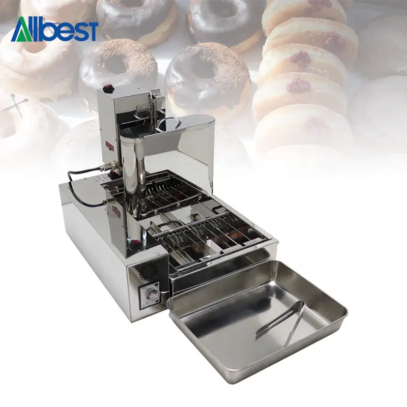 Voll automatische Produktion von gebratenen Lebensmitteln Donut Snack Forming Snack Berliner Donut Making Machine mit Friteuse