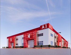 Distribuição Global De Soldagem De Dobra De Corte Padrão De Dobra Do Armazém De Estrutura De Aço Pré-fabricado Durável Modelo Pesado Leve ASTM