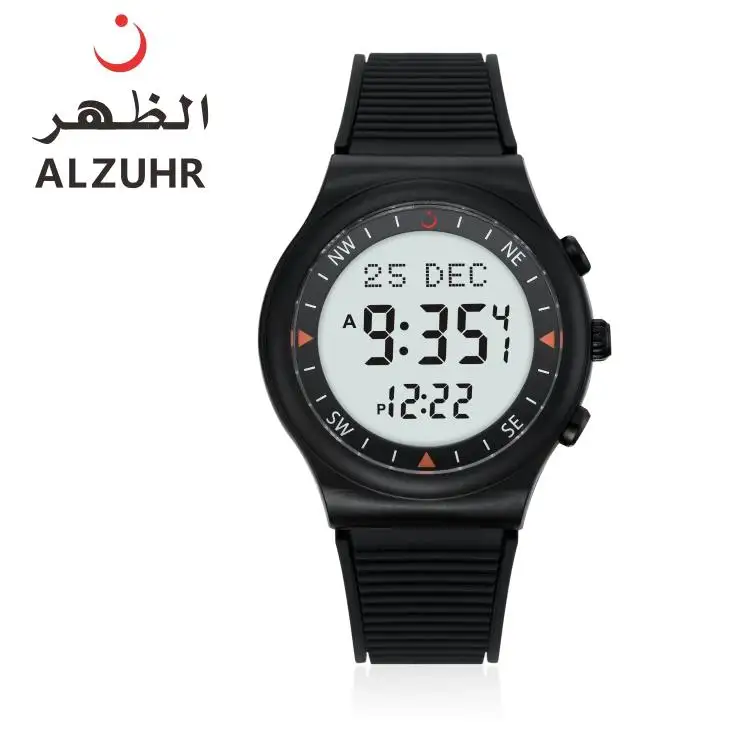 Nuovo design prezzo originale qibla watch al fajr orologi musulmani sport qibla compass orologio digitale impermeabile