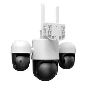 8MP กล้องวงจรปิดแบบมีลูกกระสุนมุมกว้างพิเศษระบบกล้อง IP 4เลนส์180 ° ดูภาพพาโนรามา5X ซูมพร้อมเซ็นเซอร์ CMOS ในตัว - Product Image 5