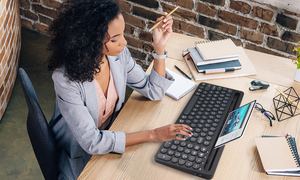 Custom logo Package Language Teclado Inalambrico Wireless Bt Portable Tablet <strong>Keyboard</strong> External Multi Device <strong>bluetooth</strong> <strong>Keyboard</strong> - Product Image 5