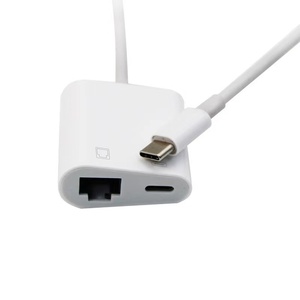 USB C to Ethernet <strong>Adapter</strong> Type C to LAN Fast Ethernet RJ45 <strong>Network</strong> <strong>Adapter</strong> Wired LAN Converter for iPad Android Mackbook Pro - Product Image 4