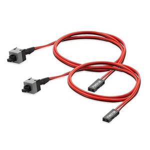 Cavo interruttore a pulsante di alimentazione lungo 50cm per interruttori PC Reset alimentazione del Computer pulsante di ripristino automatico momentaneo - Product Image 1