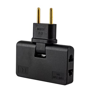 Adaptador de enchufe giratorio 3 en 1, adaptador de enchufe eléctrico de extensión, cargador de pared plano con enchufe giratorio 180 - Product Image 3