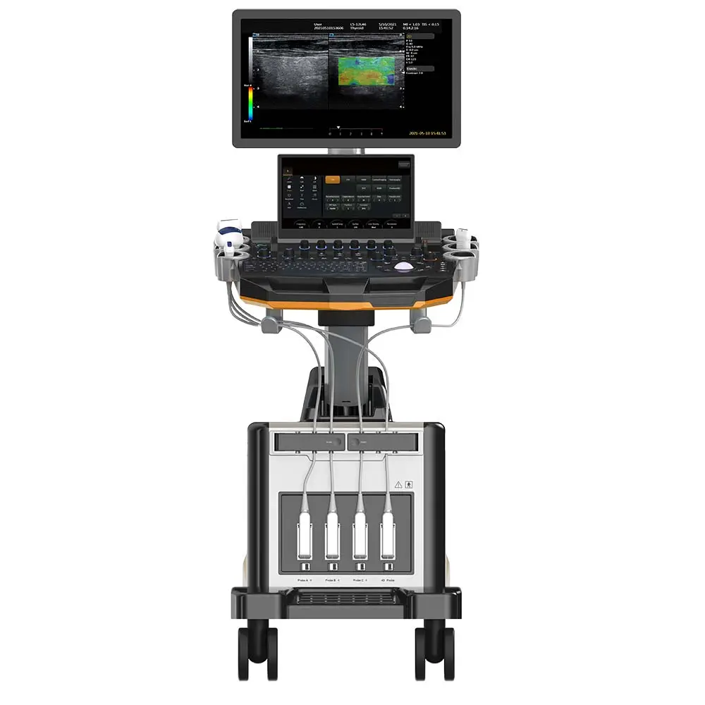 Equipo Médico 4d de alta calidad, máquina portátil de sistema de ultrasonido Doppler a Color con precio de sonda Cradiac