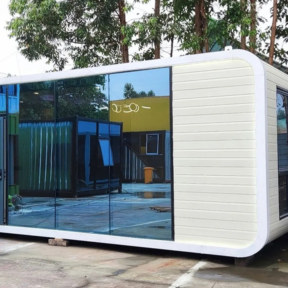 Erweiterbare luxuriöse Container-Fertighäuser mobiler Kaffee-Sinterieur-Ausstattungscontainer modernes Hotel 3 Jahre Online-Technische Unterstützung