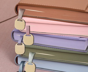Premium Leather <strong>Notebook</strong> <strong>with</strong> Metal Magnetic Closure 100 Sheets 100gsm Tassel Bookmark Notepad PU <strong>Notebook</strong> <strong>with</strong> Pen Holder - Product Image 4