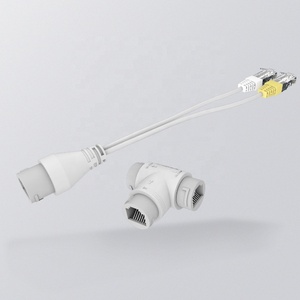 POE Splitter 2-in-1 ağ kablolama konnektörü üç yollu RJ45 konektörü güvenlik kamera kurulum - Product Image 6