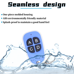 Blue 4-<strong>Channel</strong> RF Wireless Remote Control 433mhz Duplicate <strong>Type</strong> 1-Year Warranty for Electric Gate Spare Remote - Product Image 4