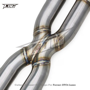 BSK tam egzoz sistemi için Ferrari GTC4 Lusso/Lusso T 2016 + Supersport araba X boruları başlık iniş borusu olmayan Valved Catback susturucu - Product Image 4