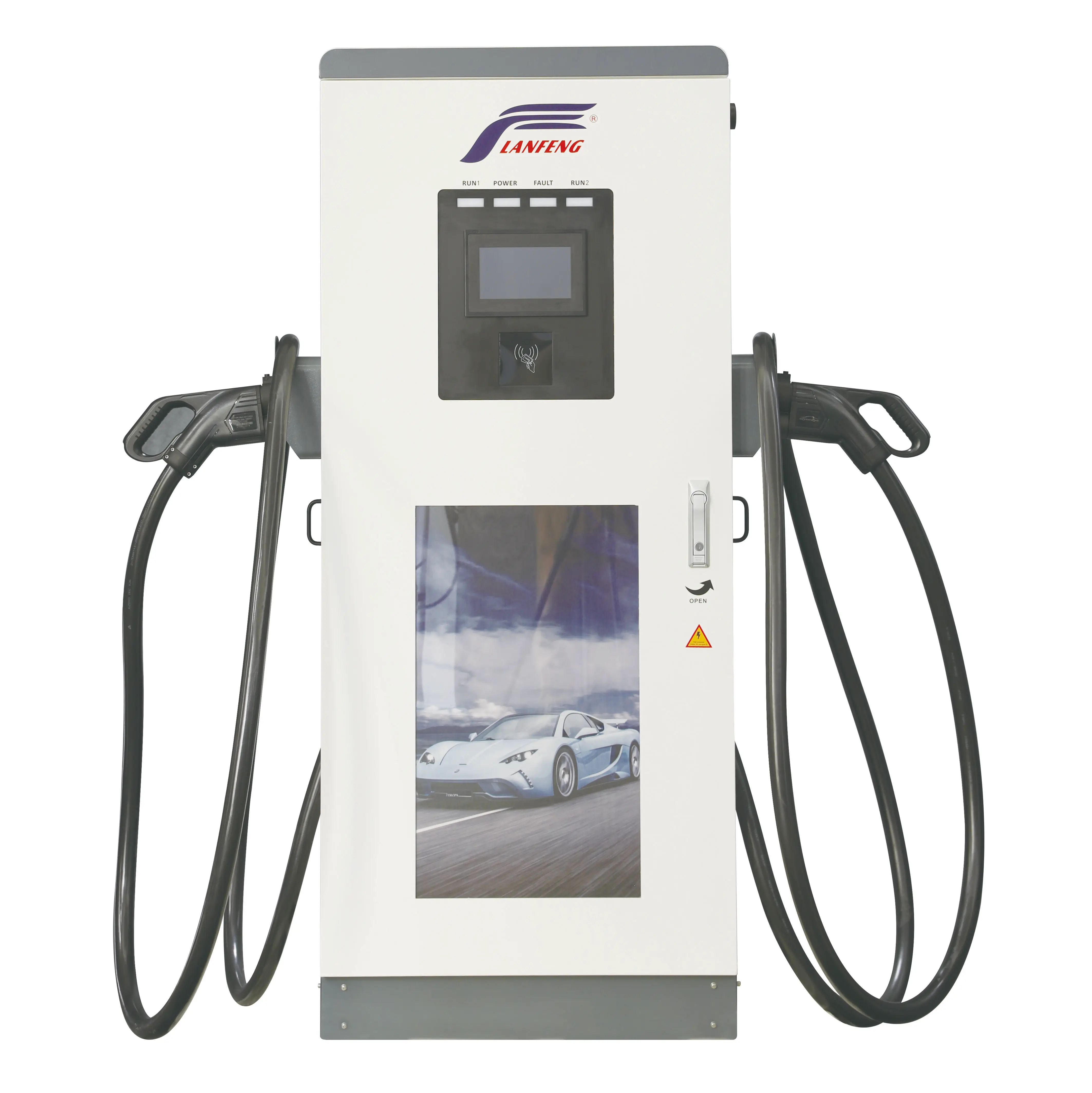 LANFENG 240kw DC EV Charger Ccs 1 2 chademo Ocpp 1.6 J CE Tuv Rohs OEM stazione di ricarica per auto elettriche caricabatterie EV