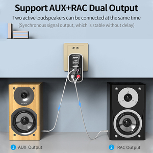 Transmisor receptor BT 5,0 2 en 1, adaptador de Audio inalámbrico RCA de 3,5mm, disco U/TF Play, compatible con Control de aplicación, Cargador USB - Product Image 5