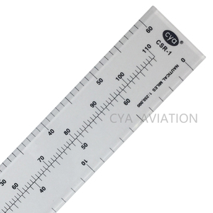 10 "denizcilik mil 1: 500,000 & 1: 250,000 havacılık Pilot öğrenci sert akrilik ölçekli cetvel harita okuma için CSR-1 - Product Image 4