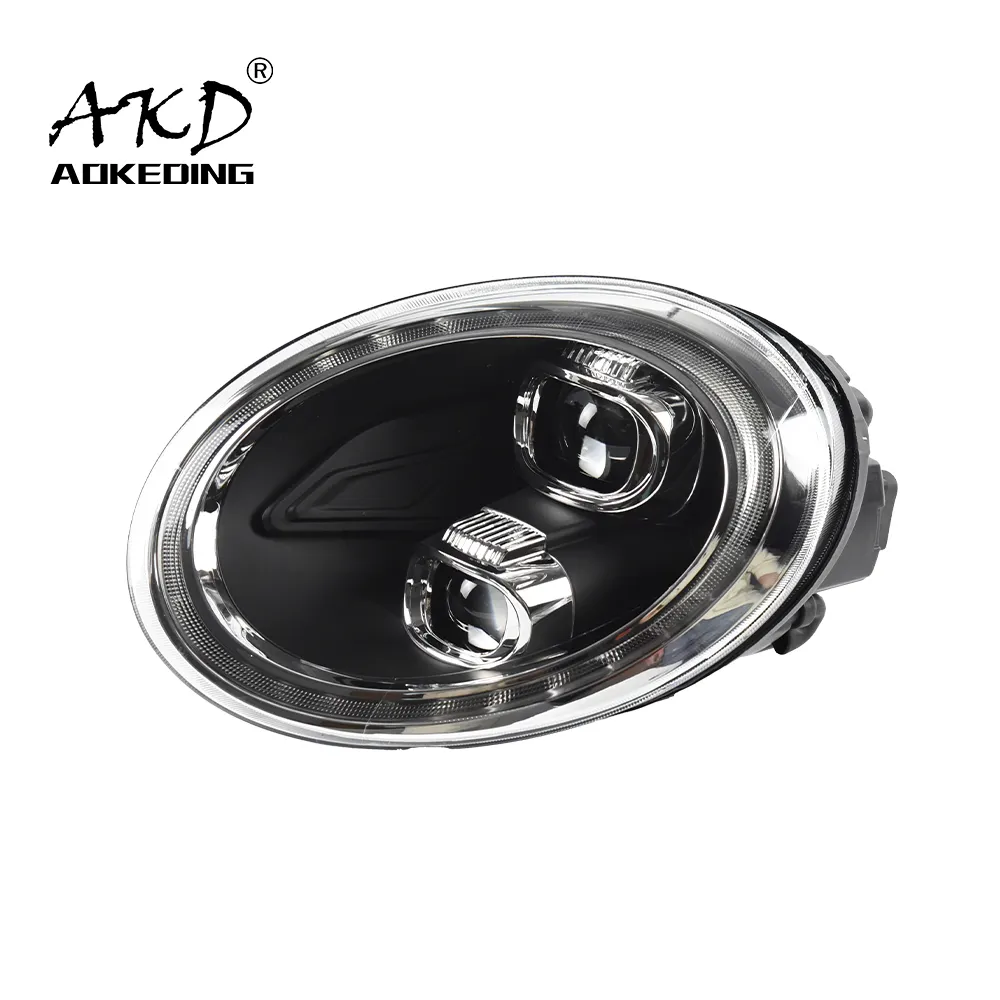 AKD-faro delantero para coche Beetle, lente de proyector LED, DRL, accesorios de haz Alto y Bajo, 2013-2020 VW