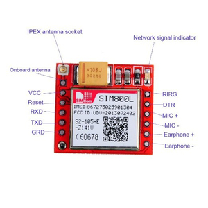 コンパクトSIM800L GPRS GSMモジュールマイクロSIMスロットクアッドバンドTTLシリアルポートアンドアンテナ付き - Product Image 5