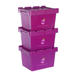 Heavy Duty Factory Price Stack and <strong>Nest</strong> <strong>Logistic</strong> Moving Plastic Storage Attached Lid <strong>Container</strong> Wholesale - Product Image 6