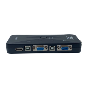 FJ-4UK-T (带2.0纯铜) FJGEAR即插即用4端口4进1出VGA Kvm交换机Usb2.0 4主机共享一个监视器交换机 - Product Image 3