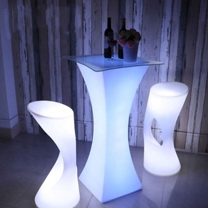 防水プラスチックカラフルな小さなバースツールLed子供スツールパーティー用 - Product Image 5